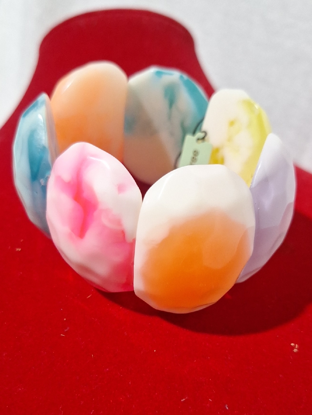 Colorful Resin Stretch Bracelet - Multicolor